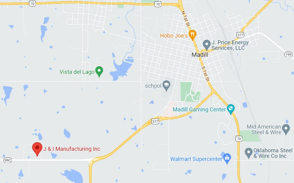 Map location for JI Manufacturing